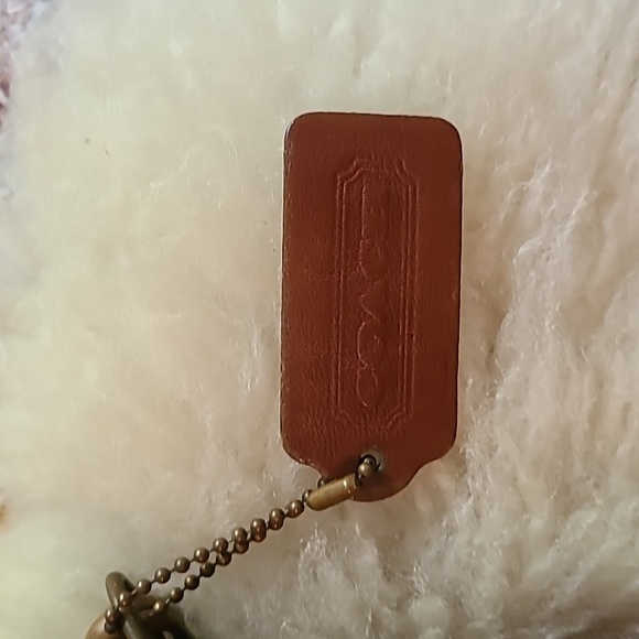 Vintage Coach tan leather Made in USA handbag with hang tag and serial number - Picture 2 of 10